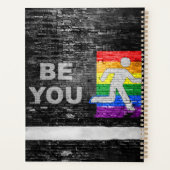 SlipperyJoe's Be You zwart bakstenen wandfiguur Planner (Achterkant)