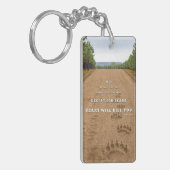 SlipperyJoe's bears will kill you paw prints press Sleutelhanger (Voorkant Links)