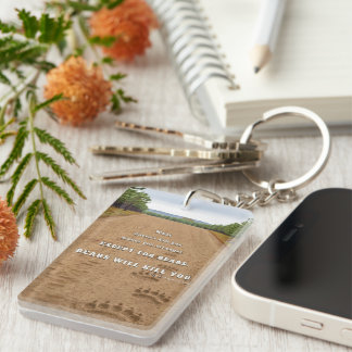 SlipperyJoe's bears will kill you paw prints press Sleutelhanger