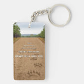 SlipperyJoe's bears will kill you paw prints press Sleutelhanger (achterkant)