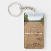 SlipperyJoe's bears will kill you paw prints press Sleutelhanger (Voorkant)