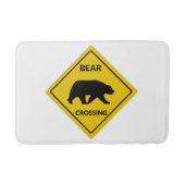 SlipperyJoe's beer kruising teken beer silhouet w Badmat (Voorkant)