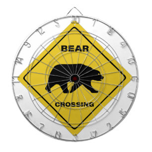 SlipperyJoe's beer kruising teken beer silhouet w Dartbord