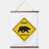 SlipperyJoe's beer kruising teken beer silhouet w Hangend Wandkleed (Voorkant)