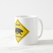 SlipperyJoe's beer kruising teken beer silhouet w Koffiemok (Voorkant rechts)