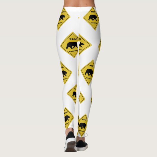 SlipperyJoe's beer kruising teken beer silhouet w Leggings (Achterkant)