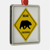 SlipperyJoe's beer kruising teken beer silhouet w Metalen Ornament (Rechts)