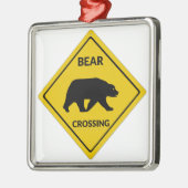 SlipperyJoe's beer kruising teken beer silhouet w Metalen Ornament (Links)