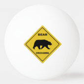 SlipperyJoe's beer kruising teken beer silhouet w Pingpongbal (Voorkant)