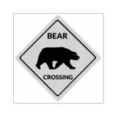 SlipperyJoe's beer kruising teken beer silhouet w Rubberstempel (Afrduk)