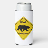 SlipperyJoe's beer kruising teken beer silhouet w Seltzer Blikjeskoeler (Seltzer Achterkant)