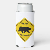 SlipperyJoe's beer kruising teken beer silhouet w Seltzer Blikjeskoeler (Seltzer Voorkant)