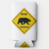 SlipperyJoe's beer kruising teken beer silhouet w Seltzer Blikjeskoeler (Achterkant)