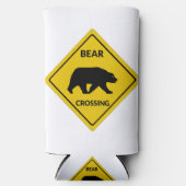 SlipperyJoe's beer kruising teken beer silhouet w Seltzer Blikjeskoeler (Voorkant)