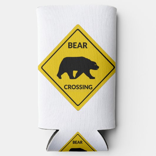 SlipperyJoe's beer kruising teken beer silhouet w Seltzer Blikjeskoeler (Voorkant)