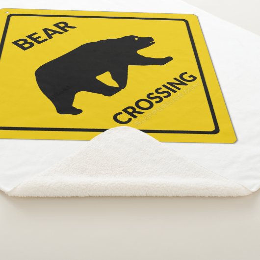 SlipperyJoe's beer kruising teken beer silhouet w Sherpa Deken (3/4)