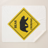 SlipperyJoe's beer kruising teken beer silhouet w Sherpa Deken (Voorkant (horizontaal))