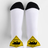 SlipperyJoe's beer kruising teken beer silhouet w Sokken (Top)