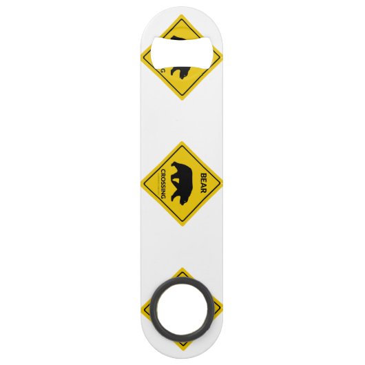 SlipperyJoe's beer kruising teken beer silhouet w Speed Flessenopener (Voorkant)