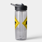 SlipperyJoe's beer kruising teken beer silhouet w Waterfles (Rechts)