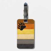 SlipperyJoe's Beer Pride flag houten vloer textuur Bagagelabel (Achterkant verticaal)