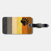 SlipperyJoe's Beer Pride flag houten vloer textuur Bagagelabel (Achterkant horizontaal)