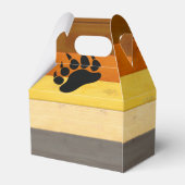 SlipperyJoe's Beer Pride flag houten vloer textuur Bedankdoosjes (Achterkant)