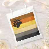 SlipperyJoe's Beer Pride flag houten vloer textuur Bedankzakje (Geknipt)