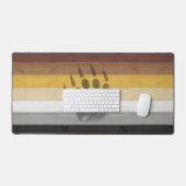 SlipperyJoe's Beer Pride flag houten vloer textuur Bureaumat (Keyboard & Muis)