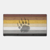 SlipperyJoe's Beer Pride flag houten vloer textuur Bureaumat (Voorkant)