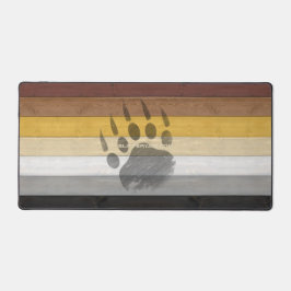 SlipperyJoe's Beer Pride flag houten vloer textuur Bureaumat