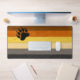 SlipperyJoe's Beer Pride flag houten vloer textuur Bureaumat