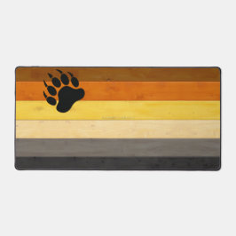 SlipperyJoe's Beer Pride flag houten vloer textuur Bureaumat