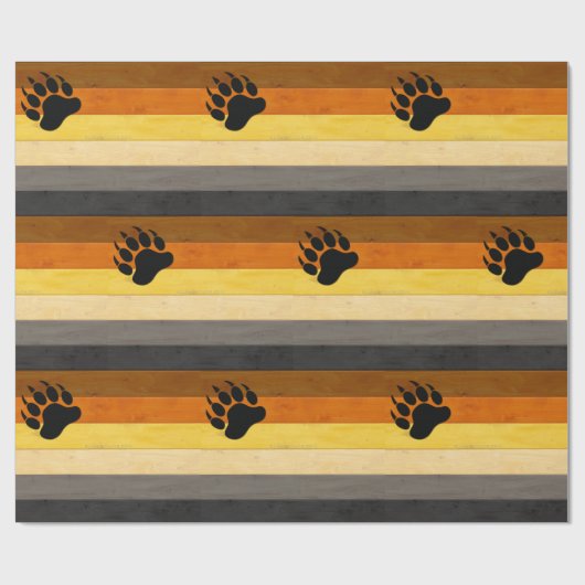 SlipperyJoe's Beer Pride flag houten vloer textuur Cadeaupapier (Vlak)