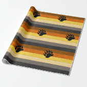 SlipperyJoe's Beer Pride flag houten vloer textuur Cadeaupapier (Uitgerold)