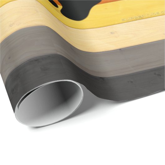 SlipperyJoe's Beer Pride flag houten vloer textuur Cadeaupapier (Rol Hoek)