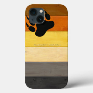 SlipperyJoe's Beer Pride flag houten vloer textuur Case-Mate iPhone Case