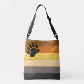 SlipperyJoe's Beer Pride flag houten vloer textuur Crossbody Tas (Achterkant)