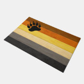 SlipperyJoe's Beer Pride flag houten vloer textuur Deurmat (Schuin)