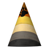 SlipperyJoe's Beer Pride flag houten vloer textuur Feesthoedjes (Voorkant)