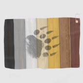 SlipperyJoe's Beer Pride flag houten vloer textuur Golfhanddoek (Horizontaal)