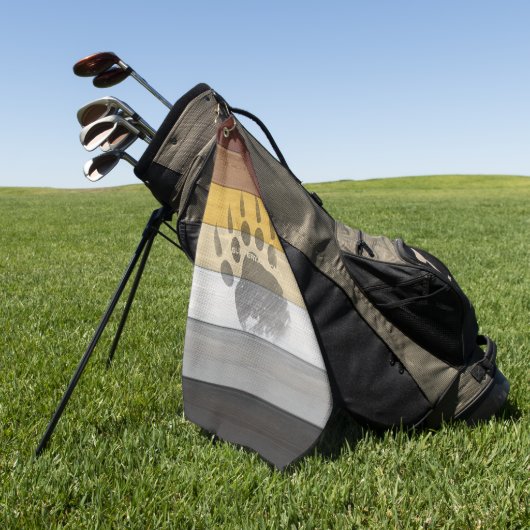 SlipperyJoe's Beer Pride flag houten vloer textuur Golfhanddoek (Groen)