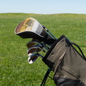 SlipperyJoe's Beer Pride flag houten vloer textuur Golfheadcover (Insitu)