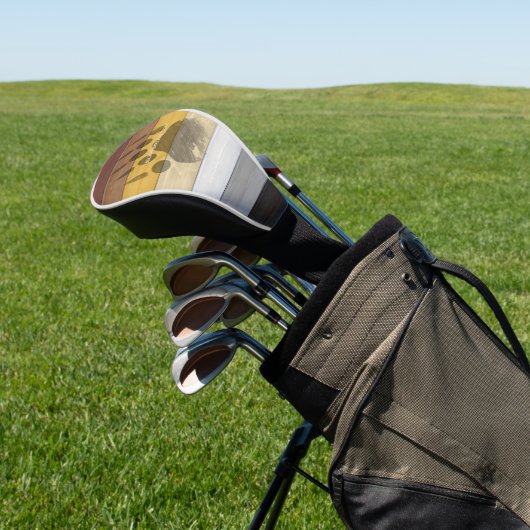 SlipperyJoe's Beer Pride flag houten vloer textuur Golfheadcover (Insitu)