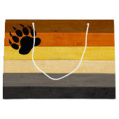 SlipperyJoe's Beer Pride flag houten vloer textuur Groot Cadeauzakje (Voorkant)