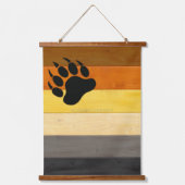 SlipperyJoe's Beer Pride flag houten vloer textuur Hangend Wandkleed (Voorkant)