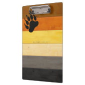 SlipperyJoe's Beer Pride flag houten vloer textuur Klembord (Links)