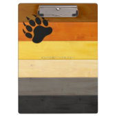 SlipperyJoe's Beer Pride flag houten vloer textuur Klembord (Voorkant)