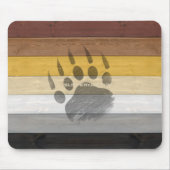 SlipperyJoe's Beer Pride flag houten vloer textuur Muismat (Voorkant)