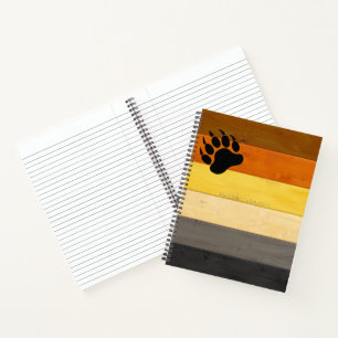 SlipperyJoe's Beer Pride flag houten vloer textuur Notitieboek